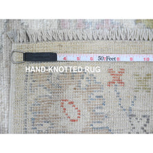 Load image into Gallery viewer, 3&#39;x23&#39;10&quot; Dark Vanilla Brown, Afghan Peshawar with Birds of Paradise Design, Soft Wool, Hand Knotted, Natural Dyes, XL Runner, Oriental Rug FWR123834
