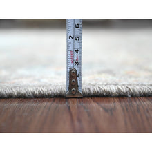 Load image into Gallery viewer, 3&#39;2&quot;x23&#39;7&quot; Cedar Brown, Hand Knotted, Afghan Angora Oushak With All Over Leaf Design, Vegetable Dyes, 100% Wool, Xl Runner, Oriental Rug FWR539700