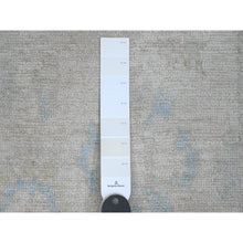 Load image into Gallery viewer, 2&#39;7&quot;x9&#39;10&quot; Cotton White, Afghan Angora Oushak with All Over Leaf Design, Natural Dyes, Hand Knotted, 100% Wool, Runner, Oriental Rug FWR539742