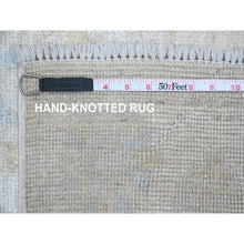 Load image into Gallery viewer, 2&#39;7&quot;x9&#39;10&quot; Cotton White, Afghan Angora Oushak with All Over Leaf Design, Natural Dyes, Hand Knotted, 100% Wool, Runner, Oriental Rug FWR539742