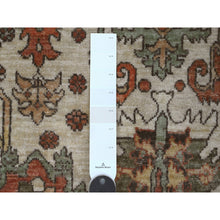 Load image into Gallery viewer, 4&#39;8&quot;x6&#39;3&quot; Oyster White, Peshawar with Heriz All Over Design, Hand Knotted, Densely Woven, Aryana Collection, High Mountain Wool, Vegetable Dyes, Oriental Rug FWR539820