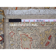 Load image into Gallery viewer, 3&#39;10&quot;x6&#39; Beige, Sheared Low Distressed Look Worn Wool, Hand Knotted Vintage Persian Shiraz, Oriental Rug FWR371706