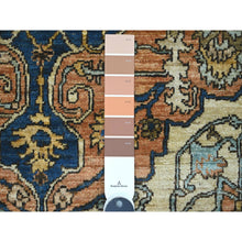 Load image into Gallery viewer, 4&#39;1&quot;x6&#39; Squash Orange, Aryana Grade, Peshawar With Fereghan Sarouk Design, Vegetable Dyes, High Mountain Wool, Hand Knotted, Oriental Rug FWR539844