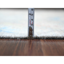 Load image into Gallery viewer, 4&#39;x15&#39;9&quot; Misty Gray, Soft Wool, Afghan Peshawar With Birds Of Paradise Design, Hand Knotted, Vegetable Dyes, Xl Runner, Oriental Rug FWR539862