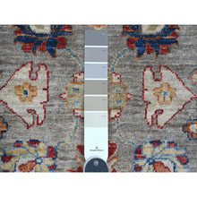 Load image into Gallery viewer, 10&#39;x10&#39; Cloud Gray, Peshawar With Ziegler Mahal Design, Hand Knotted, High Mountain Wool, Densely Woven, Round, Oriental Rug FWR539904