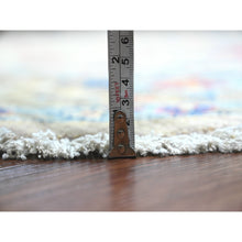 Load image into Gallery viewer, 10&#39;x10&#39; Cloud Gray, Peshawar with Ziegler Mahal Design, Hand Knotted, High Mountain Wool, Densely Woven, Round, Oriental Rug FWR539904