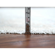 Load image into Gallery viewer, 5&#39;9&quot;x5&#39;9&quot; Cascading White, Washed Out Peshawar with Heriz All Over Design, High Mountain Wool, Densely Woven, Hand Knotted, Round, Oriental Rug FWR539994