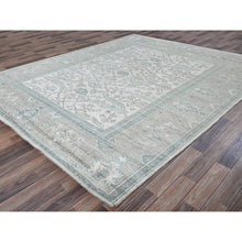 Load image into Gallery viewer, 8&#39;x9&#39;8&quot; Alabaster White, Afghan Oushak with All Over Vines Design, Supple Collection, Soft and Lush Pile, Velvety Wool, Densely Woven, Hand Knotted, Oriental Rug 99 FWR5394