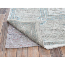 Load image into Gallery viewer, 8&#39;x9&#39;8&quot; Alabaster White, Afghan Oushak with All Over Vines Design, Supple Collection, Soft and Lush Pile, Velvety Wool, Densely Woven, Hand Knotted, Oriental Rug 99 FWR5394