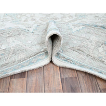 Load image into Gallery viewer, 8&#39;x9&#39;8&quot; Alabaster White, Afghan Oushak with All Over Vines Design, Supple Collection, Soft and Lush Pile, Velvety Wool, Densely Woven, Hand Knotted, Oriental Rug 99 FWR5394