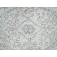Load image into Gallery viewer, 8&#39;x9&#39;8&quot; Alabaster White, Afghan Oushak with All Over Vines Design, Supple Collection, Soft and Lush Pile, Velvety Wool, Densely Woven, Hand Knotted, Oriental Rug 99 FWR5394