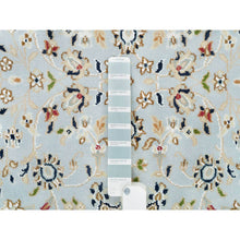 Load image into Gallery viewer, 2&#39;9&quot;x8&#39;4&quot; Beau Blue, 250 Kpsi, Extra Soft Wool, Hand Knotted, Nain With Center Medallion Flower Design, Runner Oriental Rug FWR540180