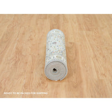 Load image into Gallery viewer, 2&#39;9&quot;x8&#39;4&quot; Beau Blue, 250 Kpsi, Extra Soft Wool, Hand Knotted, Nain With Center Medallion Flower Design, Runner Oriental Rug FWR540180