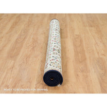 Load image into Gallery viewer, 6&#39;3&quot;x6&#39;3&quot; Midnight Blue, 250 Kpsi, Natural Wool, Hand Knotted, Nain With Center Medallion Flower Design, Square Oriental Rug FWR540414