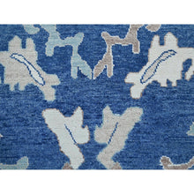 Load image into Gallery viewer, 10&#39;4&quot;x13&#39;6&quot; Bayern Blue, Afghan Oushak with All Over Leaf Design, Supple Collection, Soft and Lush Pile, 100% Wool, Densely Woven, Hand Knotted, Oriental Rug 00 FWR5400