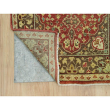 Load image into Gallery viewer, 2&#39;7&quot;x18&#39; Rufous Red, Hand Knotted, Natural Wool, Dense Weave, Soft and Plush Pile, Antiqued Tabriz Haji Jalili Design, XL Runner Oriental Rug FWR540642