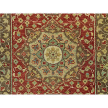 Load image into Gallery viewer, 2&#39;7&quot;x18&#39; Rufous Red, Hand Knotted, Natural Wool, Dense Weave, Soft and Plush Pile, Antiqued Tabriz Haji Jalili Design, XL Runner Oriental Rug FWR540642