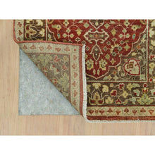 Load image into Gallery viewer, 2&#39;6&quot;x10&#39;1&quot; Upsdell Red, Natural Dyes, Dense Weave, Hand Knotted, Antiqued Tabriz Haji Jalili Design, Organic Wool, Soft And Lush Pile, Runner Oriental Rug FWR540678