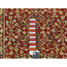 Load image into Gallery viewer, 2&#39;6&quot;x10&#39;1&quot; Upsdell Red, Natural Dyes, Dense Weave, Hand Knotted, Antiqued Tabriz Haji Jalili Design, Organic Wool, Soft And Lush Pile, Runner Oriental Rug FWR540678