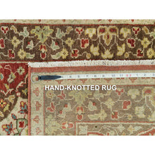 Load image into Gallery viewer, 2&#39;6&quot;x10&#39;1&quot; Upsdell Red, Natural Dyes, Dense Weave, Hand Knotted, Antiqued Tabriz Haji Jalili Design, Organic Wool, Soft And Lush Pile, Runner Oriental Rug FWR540678
