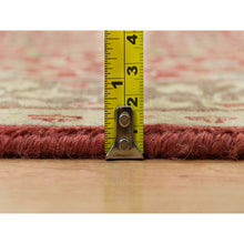 Load image into Gallery viewer, 2&#39;7&quot;x22&#39; Cherry Red, Antiqued Tabriz Haji Jalili Design, Fine Weave, Natural Dyes, All Wool, Plush Pile, Hand Knotted, XL Runner Oriental Rug FWR540696