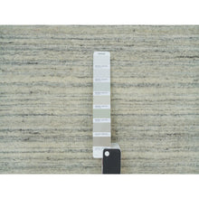 Load image into Gallery viewer, 10&#39;1&quot;x14&#39; Old Wood White, Hand Loomed, Plain Modern Design, Undyed Pure Wool, Thick and Plush, Oriental Rug FWR540750