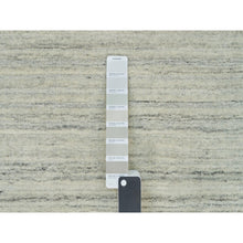 Load image into Gallery viewer, 9&#39;1&quot;x12&#39; Alabaster White, Plain, Hand Loomed, Undyed 100% Wool, Modern Design, Thick and Plush Oriental Rug FWR540756