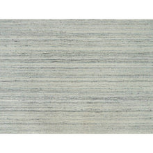 Load image into Gallery viewer, 9&#39;1&quot;x12&#39; Alabaster White, Plain, Hand Loomed, Undyed 100% Wool, Modern Design, Thick and Plush Oriental Rug FWR540756