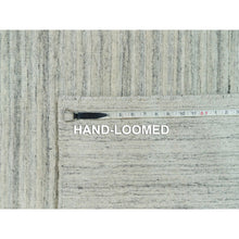 Load image into Gallery viewer, 9&#39;1&quot;x12&#39; Alabaster White, Plain, Hand Loomed, Undyed 100% Wool, Modern Design, Thick and Plush Oriental Rug FWR540756