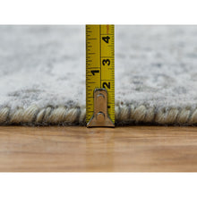 Load image into Gallery viewer, 8&#39;9&quot;x11&#39;10&quot; Porcelain White, Tone On Tone, Damask Design, Hand Knotted Wool And Plant Based Silk, Oriental Rug FWR540798