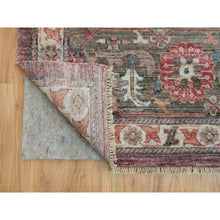 Load image into Gallery viewer, 14&#39;x14&#39; Mahogany Red, Vegetable Dyes, Natural Wool, Heriz Revival, Thick and Plush Soft Pile, Hand Knotted,Square Oriental Rug FWR540816