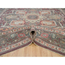 Load image into Gallery viewer, 13&#39;10&quot;x17&#39;9&quot; Popstar Red, Heriz Thick And Plush Revival, Vegetable Dyes, Pure Wool, Oversized Hand Knotted Oriental Rug FWR540822