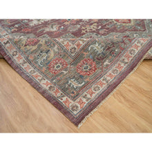 Load image into Gallery viewer, 13&#39;10&quot;x17&#39;9&quot; Popstar Red, Heriz Thick And Plush Revival, Vegetable Dyes, Pure Wool, Oversized Hand Knotted Oriental Rug FWR540822