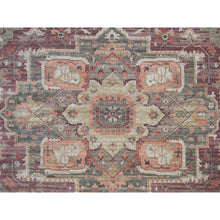 Load image into Gallery viewer, 13&#39;10&quot;x17&#39;9&quot; Popstar Red, Heriz Thick And Plush Revival, Vegetable Dyes, Pure Wool, Oversized Hand Knotted Oriental Rug FWR540822