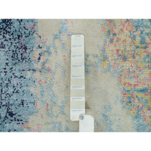 Load image into Gallery viewer, 9'x12' Colorful, Painter's Palette Abstract Motif Wool And Silk Modern Hand Knotted, Oriental Rug FWR540882