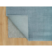 Load image into Gallery viewer, 9&#39;x11&#39;10&quot; Templeton Gray, Loom Knotted Plain Wool and Plant Based Silk, Thick and Plush Soft Pile, Oriental Rug FWR540924