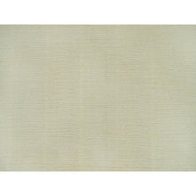 Load image into Gallery viewer, 2&#39;x3&#39; Photon White, Thick and Plush, Modern Plain Loom Knotted Wool and Plant Based Silk, Mat Oriental Rug FWR541044