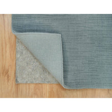 Load image into Gallery viewer, 2&#39;x3&#39;1&quot; Stormcloud Gray, Thick and Plush Plain Loom Knotted, Wool and Plant Based Silk, Mat Oriental Rug FWR541050