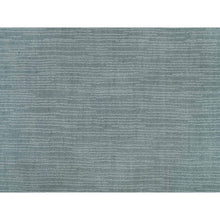 Load image into Gallery viewer, 2&#39;x3&#39;1&quot; Stormcloud Gray, Thick and Plush Plain Loom Knotted, Wool and Plant Based Silk, Mat Oriental Rug FWR541050