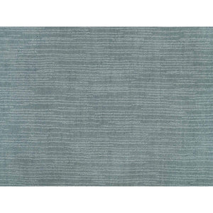 2'x3'1" Stormcloud Gray, Thick and Plush Plain Loom Knotted, Wool and Plant Based Silk, Mat Oriental Rug FWR541050