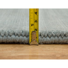 Load image into Gallery viewer, 2&#39;x3&#39;1&quot; Stormcloud Gray, Thick and Plush Plain Loom Knotted, Wool and Plant Based Silk, Mat Oriental Rug FWR541050