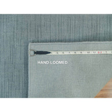Load image into Gallery viewer, 2&#39;x3&#39;1&quot; Stormcloud Gray, Thick and Plush Plain Loom Knotted, Wool and Plant Based Silk, Mat Oriental Rug FWR541050