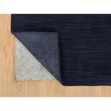 Load image into Gallery viewer, 2&#39;x3&#39;1&quot; Millennium Blue, Soft Pile Wool and Plant Based Silk, Thick and Plush, Loom Knotted, Plain Modern Mat Oriental Rug FWR541056