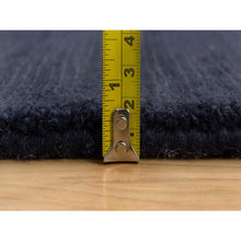 Load image into Gallery viewer, 2&#39;x3&#39;1&quot; Millennium Blue, Soft Pile Wool and Plant Based Silk, Thick and Plush, Loom Knotted, Plain Modern Mat Oriental Rug FWR541056