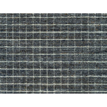 Load image into Gallery viewer, 8&#39;x9&#39;10&quot; Charcoal Gray, Modern Natural Wool Box Design, Loomed Knotted With Plain Decor, Oriental Rug FWR541122