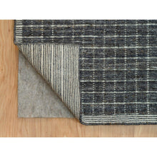 Load image into Gallery viewer, 12&#39;x14&#39;9&quot; Jet Gray, Modern Box Design and Plain Decor, Soft Wool, Loomed Knotted, Oversized Oriental Rug FWR541128