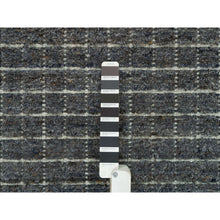 Load image into Gallery viewer, 12&#39;x14&#39;9&quot; Jet Gray, Modern Box Design and Plain Decor, Soft Wool, Loomed Knotted, Oversized Oriental Rug FWR541128