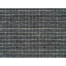 Load image into Gallery viewer, 12&#39;x14&#39;9&quot; Jet Gray, Modern Box Design and Plain Decor, Soft Wool, Loomed Knotted, Oversized Oriental Rug FWR541128