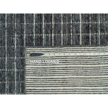 Load image into Gallery viewer, 12&#39;x14&#39;9&quot; Jet Gray, Modern Box Design and Plain Decor, Soft Wool, Loomed Knotted, Oversized Oriental Rug FWR541128