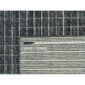 12'x14'9" Jet Gray, Modern Box Design and Plain Decor, Soft Wool, Loomed Knotted, Oversized Oriental Rug FWR541128